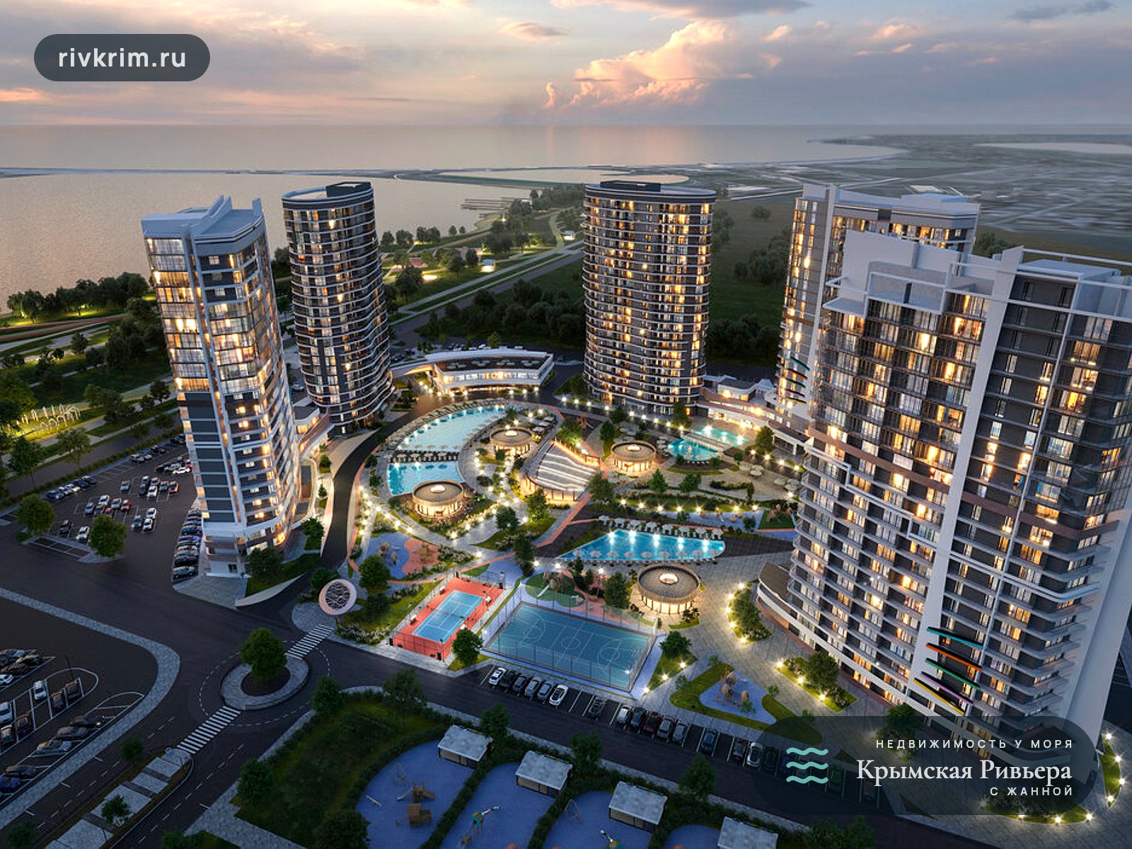 Евпатория ЖК "Мойнако Ривьера" 3-комнатная квартира 76 м²