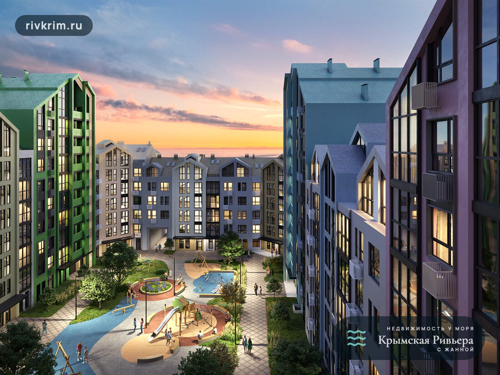 Евпатория ЖК "Мойнако Ривьера" 1-комнатная квартира 31 м²