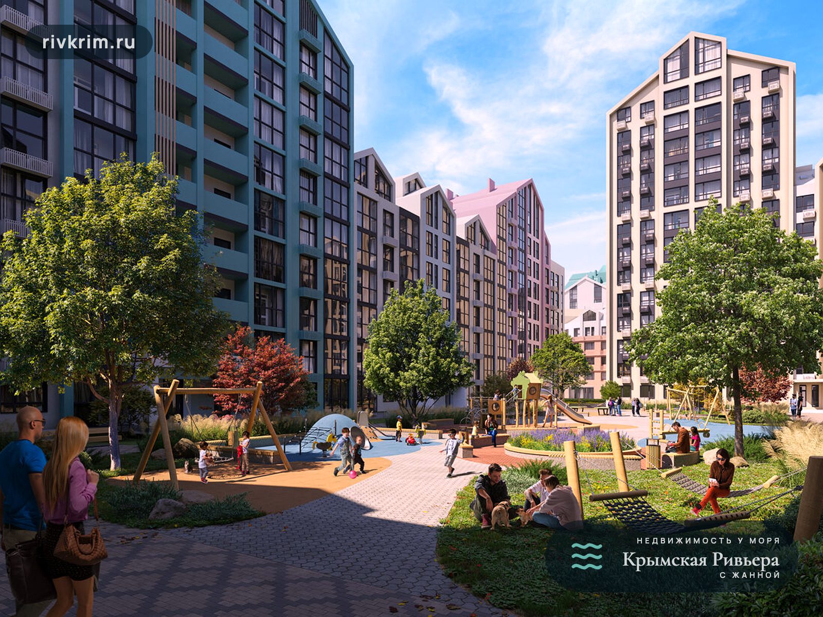 Евпатория ЖК "Мойнако Ривьера" 2-комнатная квартира 53 м²