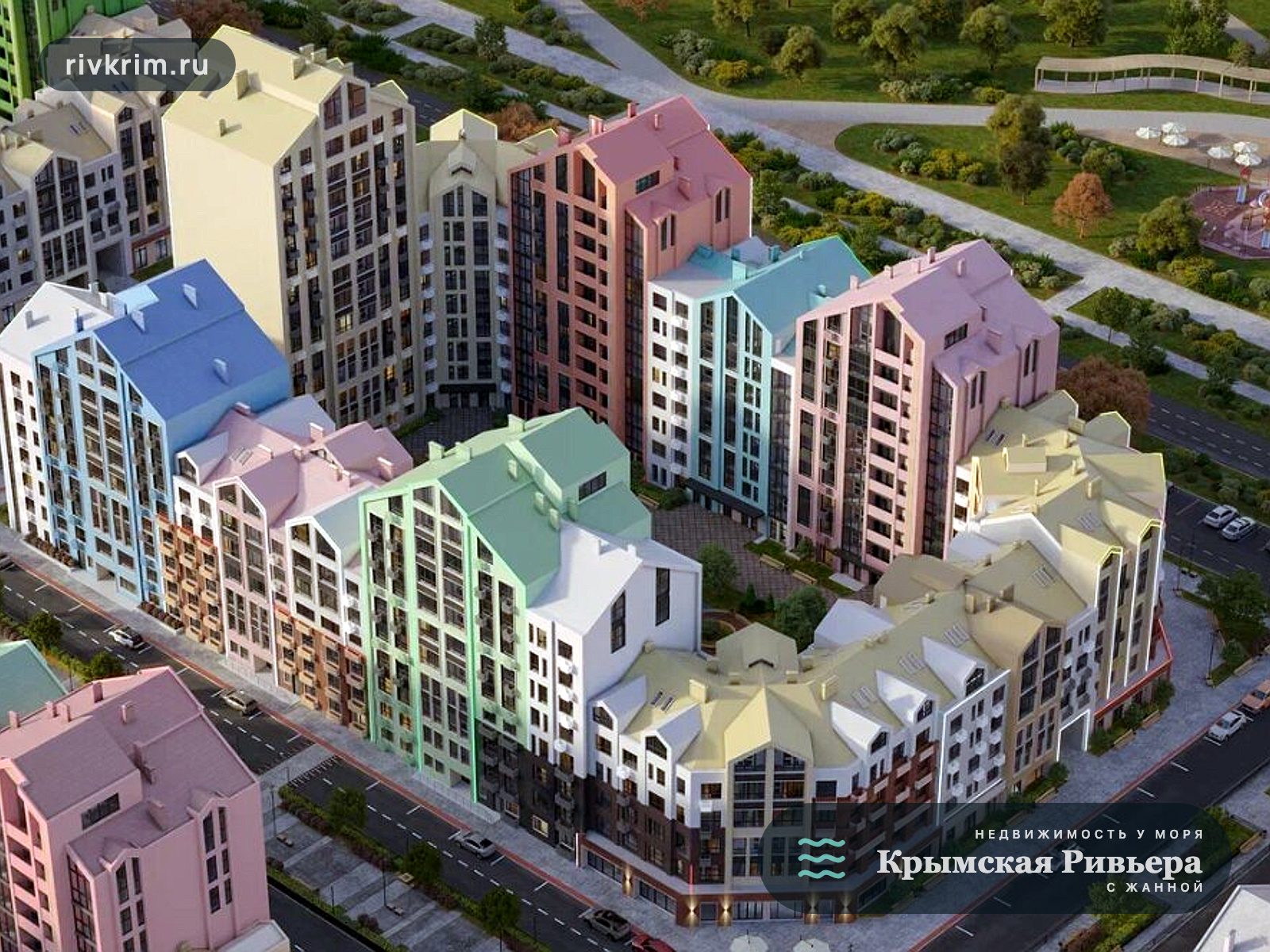 Евпатория ЖК "Мойнако Ривьера" 2-комнатная квартира 84 м²